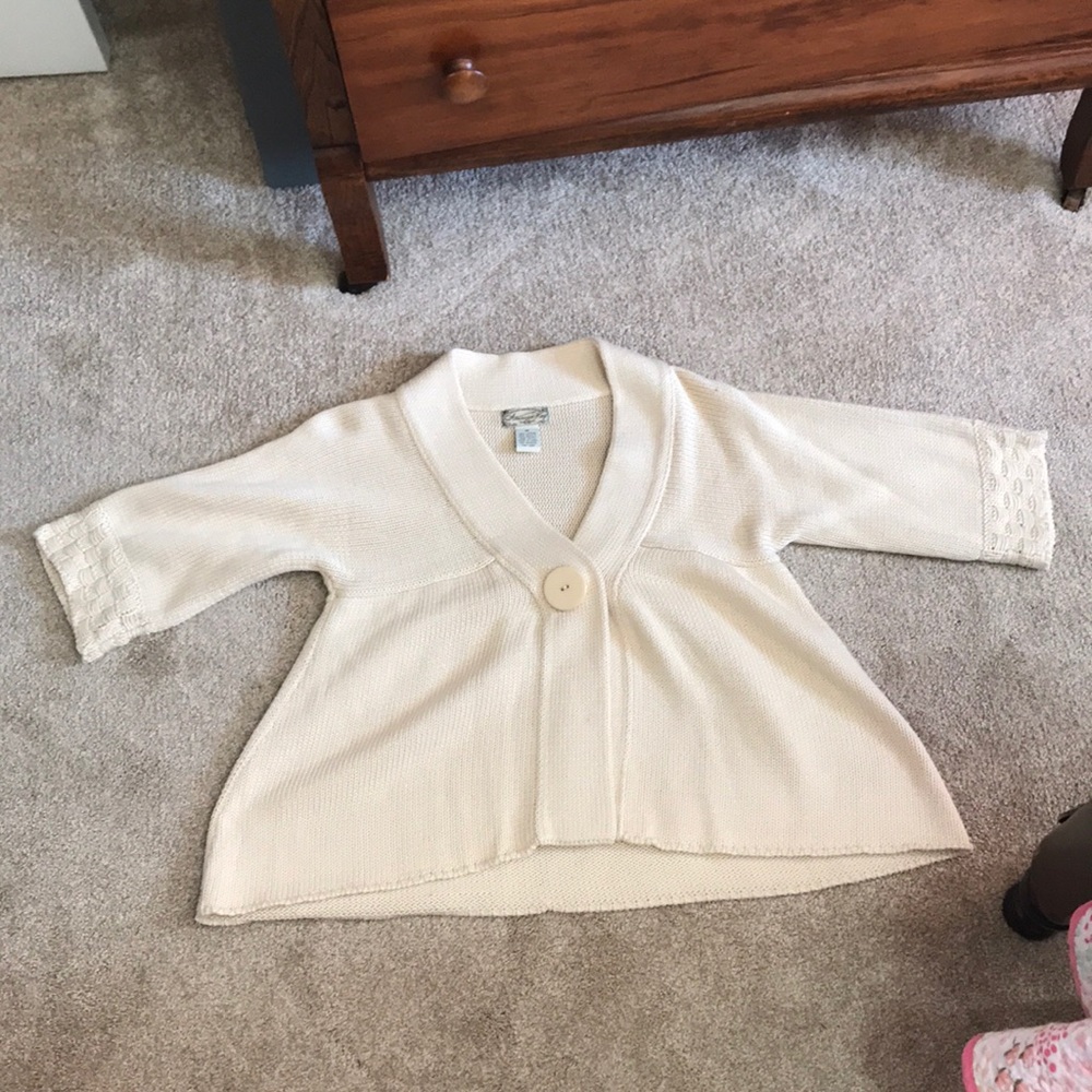 Cream colored cardigan!